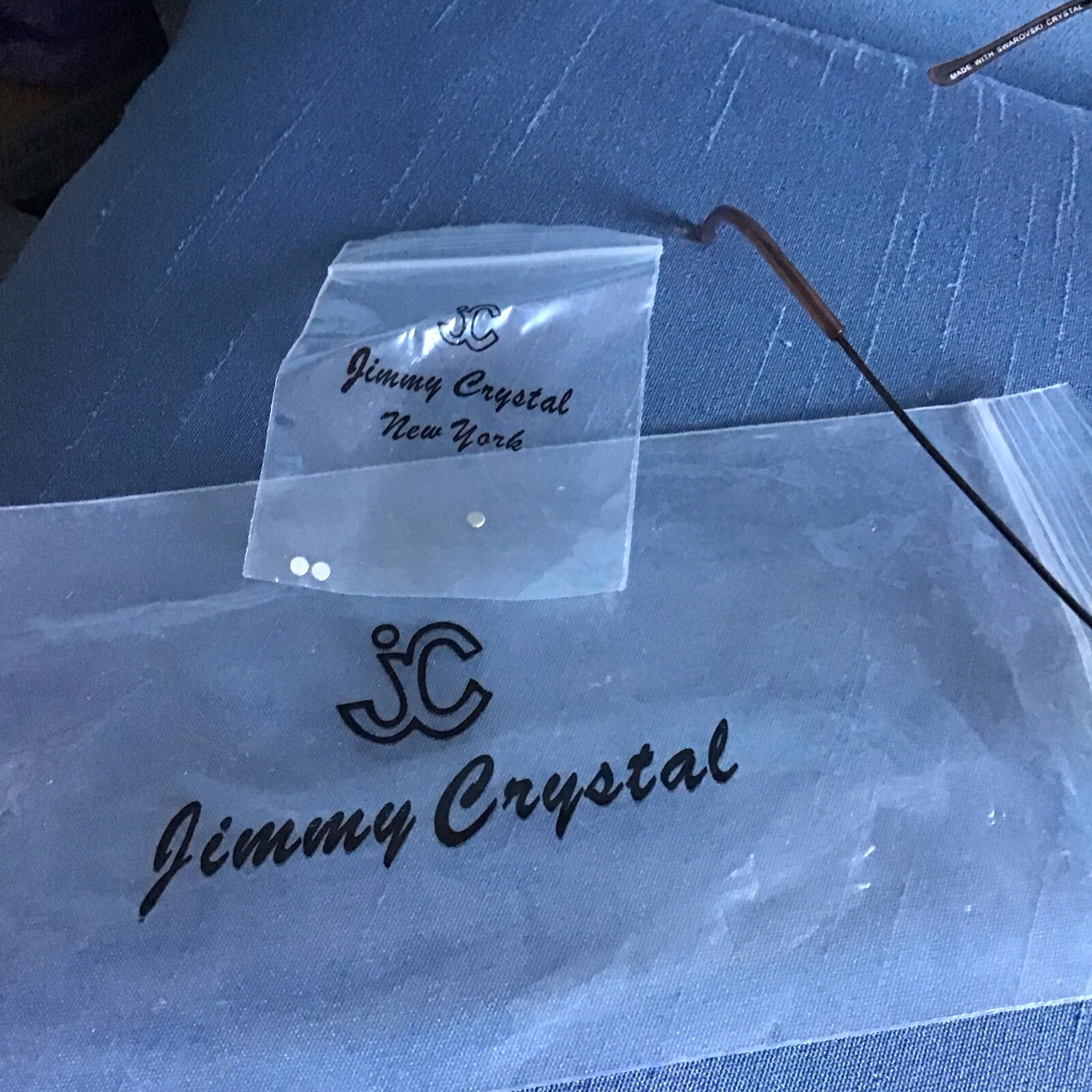 Jimmy Crystal Ladies Bronze Coloured Sunglasses With Swarovski Crystals eBay