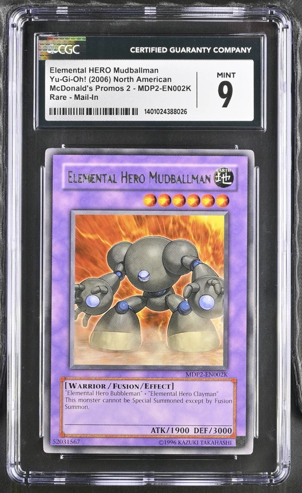 CGC 9 Yugioh Elemental HERO Mudballman MDP2-EN002K Redemption 