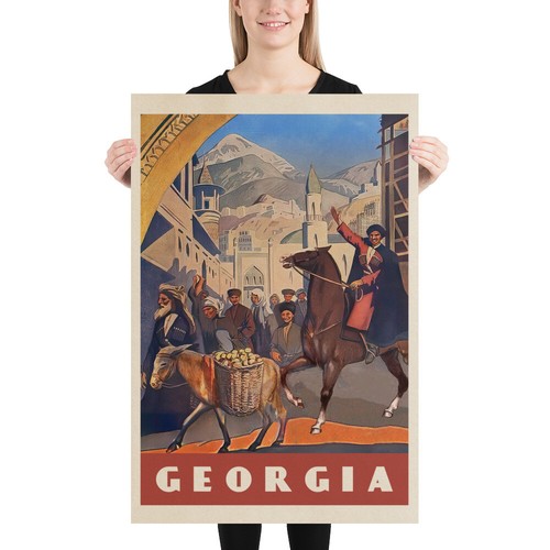 Georgia/Sakartvelo/საქართველო, 1930s — retro travel poster - Picture 7 of 12