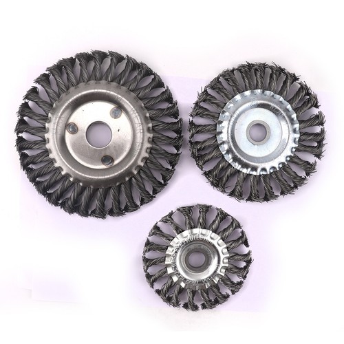 Cepillo cónico de 100 mm trenzado y cepillo de olla en uno | Para amoladora angular, Flex, Bos - Imagen 9 de 17