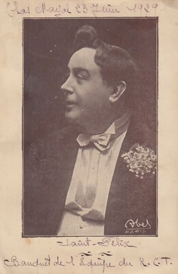 FRANKREICH, Speisekarte 1929, Banquet de L'Équipe du R.C.T.