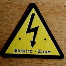 Warnschild  Vorsicht Elektro - Zaun Weidezaun Hochspannung