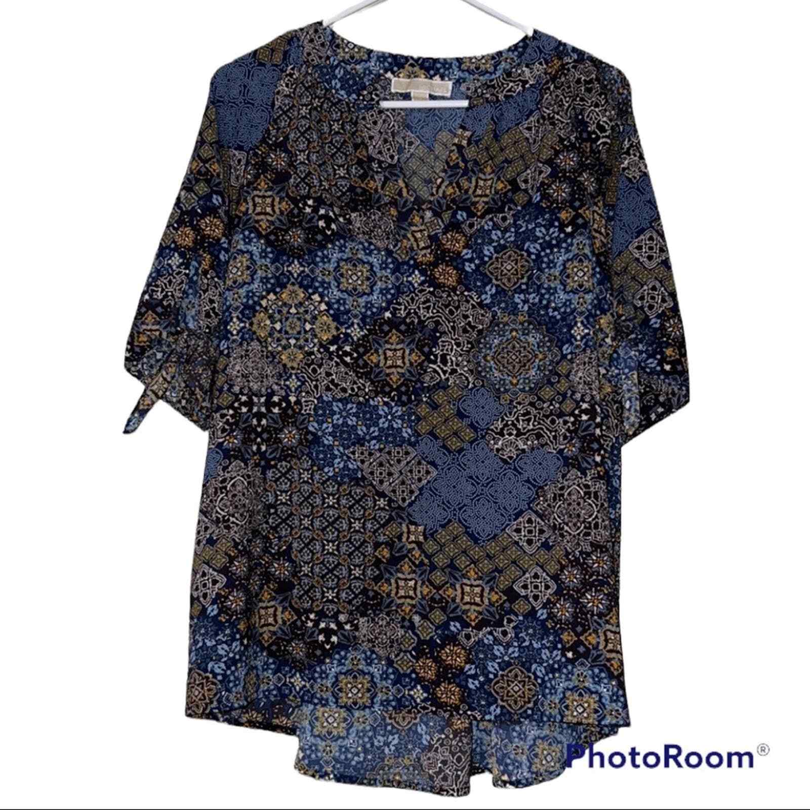 Michael Michael Kors large patchwork pattern pull… - image 1