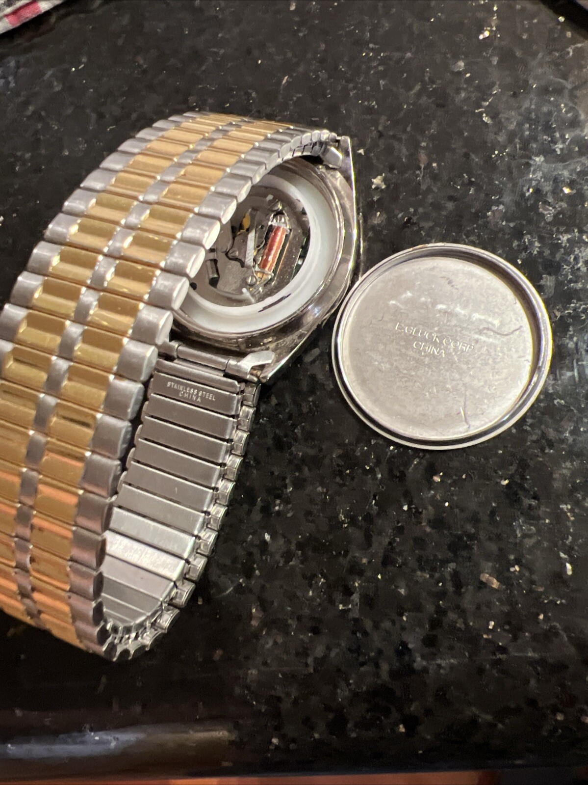 armitron mens watch For Parts not working No Crystal