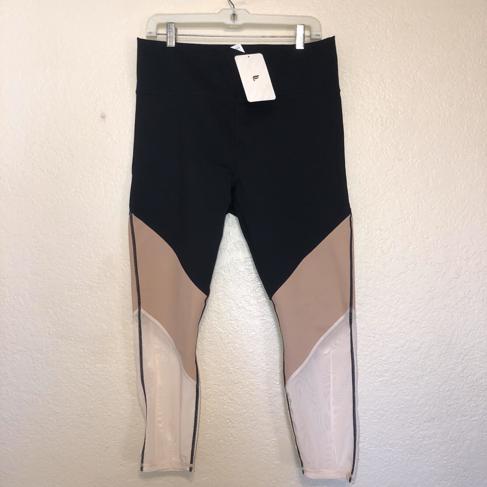 Fabletics Women's XXL Zone High-Waisted 7/8 Leggings Max Compression Black NWT