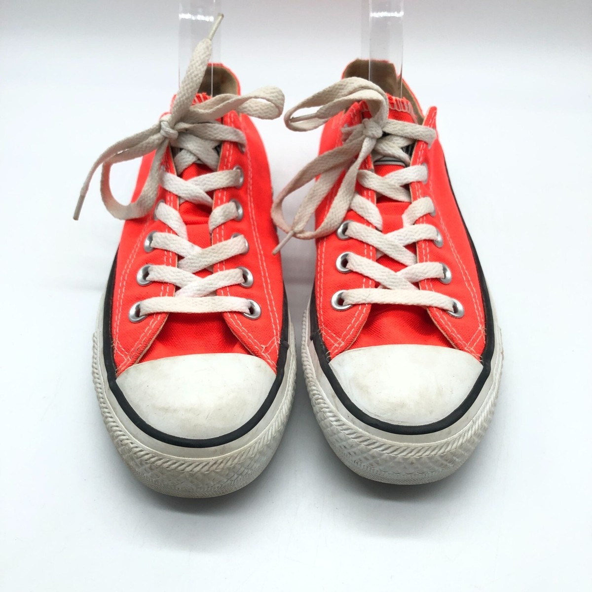 Converse All Star Fiery Coral Low Top Canvas Sneakers Womens 7.5