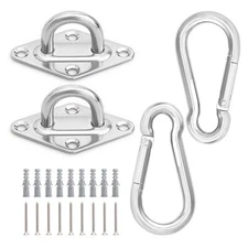 2 Sets Heavy Duty Hammock Hanger Hook Wall Mount Suspension Ceiling Hooks