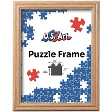 Oak Puzzle Frame .75" Inch Wide - Handmade Solid Wood Picture Frames
