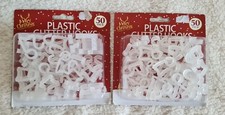 Gutter Clips White Plastic 50 Pack x 2 Packs (100 Total) Brand New In Pack