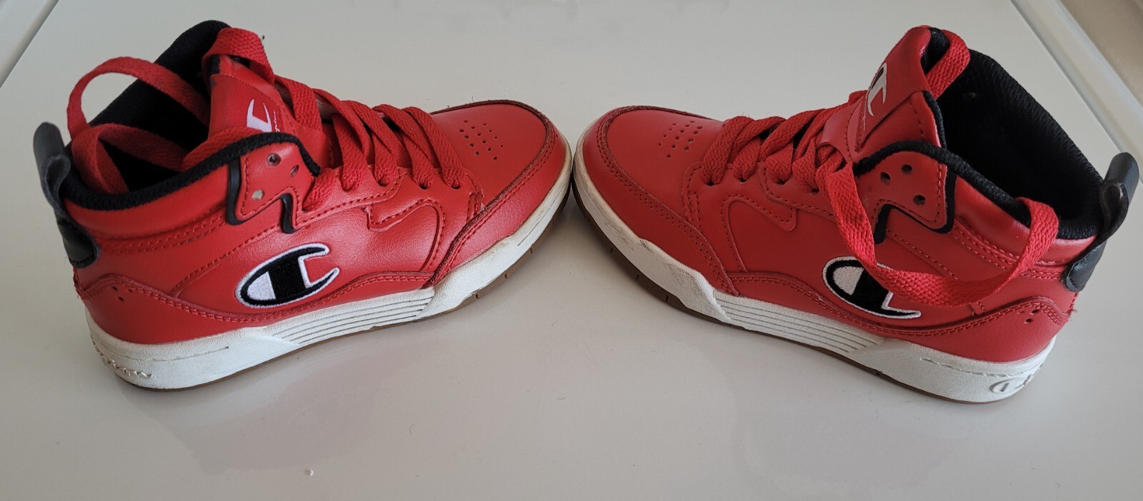 Boys Toddler Champion Court Red Hi Top Sneakers Size 11 Rare Basketball