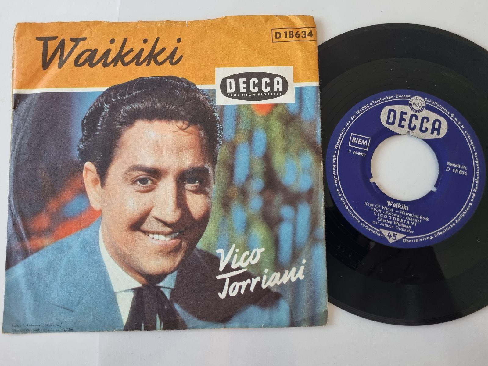 7"" Single Vico Torriani - Waikiki Vinyl Germany