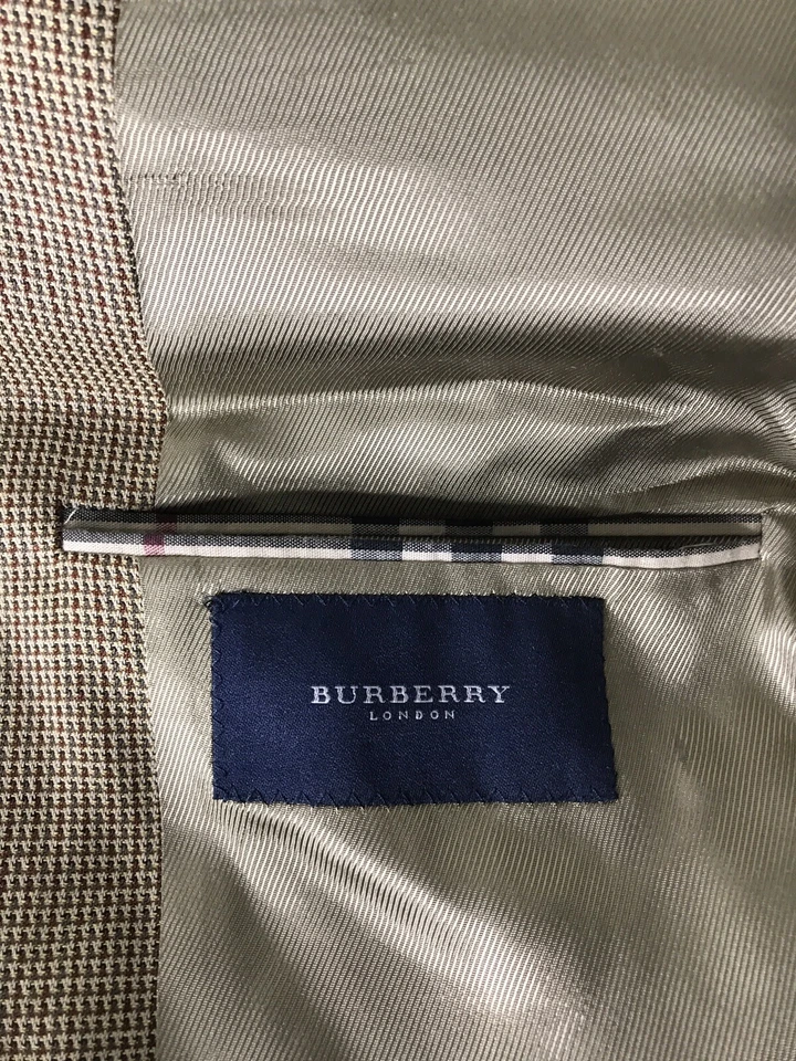 Nordstrom BURBERRY London Soft Wool Sport Coat Blazer Tan 42 R - Image 4 of 4
