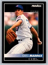💎1992 Pinnacle Baseball #65 Greg Maddux - Chicago Cubs💎