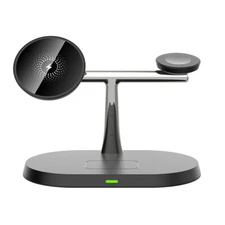 3in1 Magnetic Wireless Charger Station For Apple Watch Air Pods iPhone 16 Pro 15