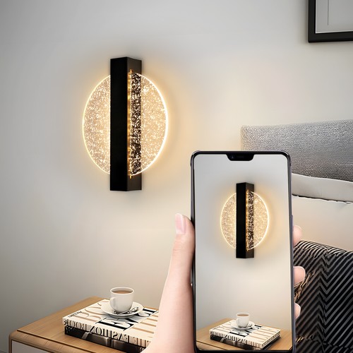 2X Wandleuchte Innen LED Warmeweiß Wandbeleuchtung Wohnzimmer Schlafzimmer Flur - Bild 7 von 12