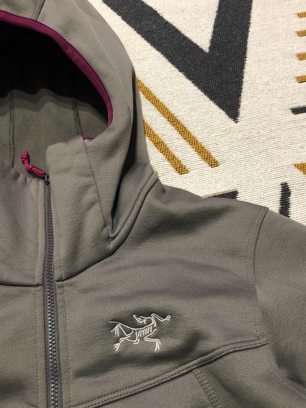 ARC'TERYX ARENITE Giacca con Cappuccio OUTDOOR MOUNTAIN Pile Donna Tg S