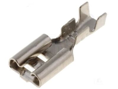 Steckverbinder flach Flachsteckhülsen unisoliert 4,8x0,5mm für 0,5-1mm² 100 Stck