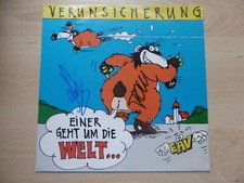 EAV Autogramme signed 18x18 cm Single "Einer Geht Um Die Welt..."