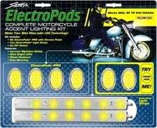 Street FX Electropods Accent Light Strip Kit - Yellow / Chrome (1042791)