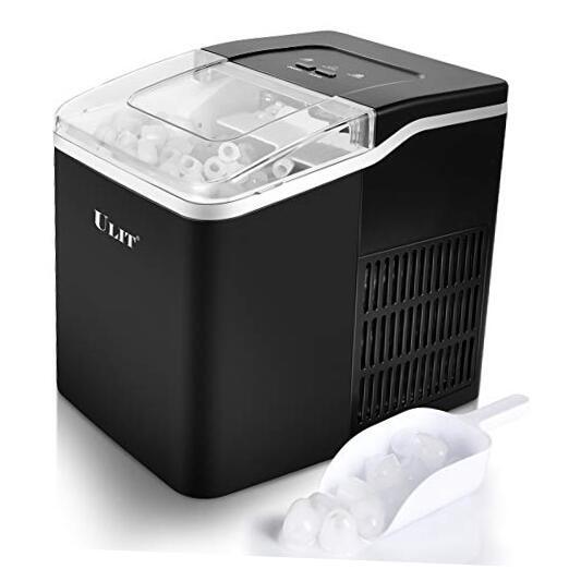 Portable Ice Maker,Ice Maker Machine for Countertop, Self-Cleaning Function-image