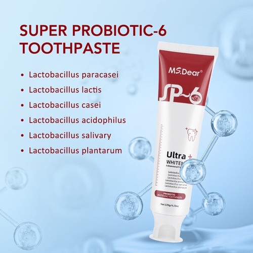 1-10PACK Probiotic SP-6 Toothpaste, Sp-6 Ultra Whitening Brightening Toothpaste - Picture 4 of 32