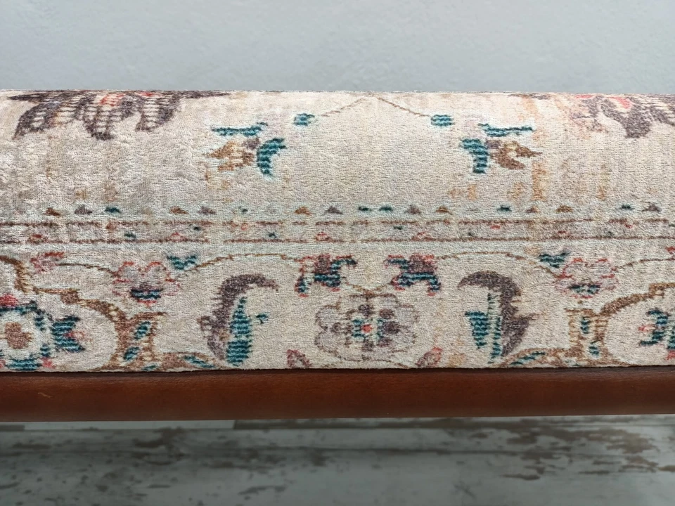 muebles hechos a mano, banco de estar, banco de entrada, banco boho, banco otomano Foto 4 de 4