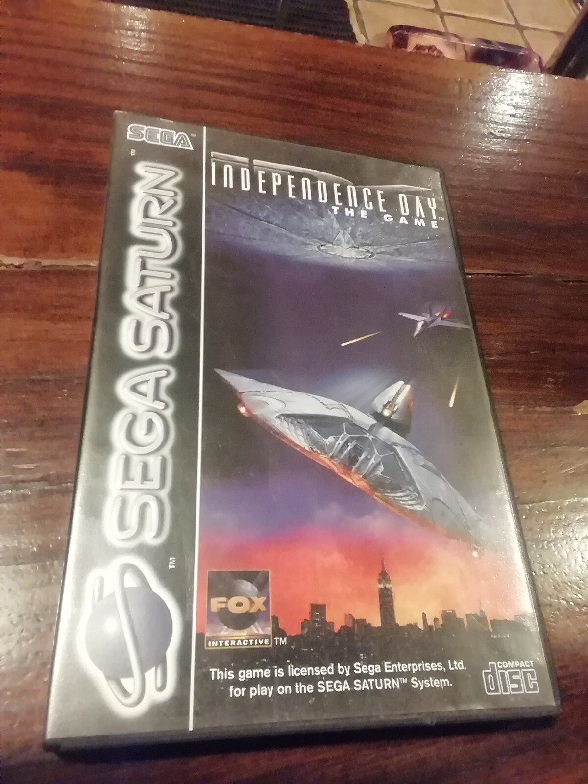 , SEGA SATURN, INDEPENDENCE DAY THE GAME PAL, EUROPEO boxato