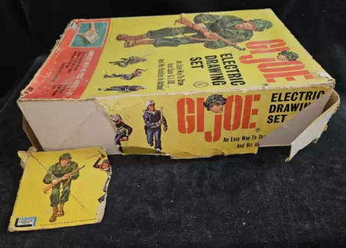 Electric Drawing Set GI Joe 1965 Lakeside Toys Vintage Child Artist's Kit-Tested