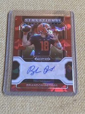 2023 Chronicles Draft Picks Sensational Signatures Red Ice Brandon Peters