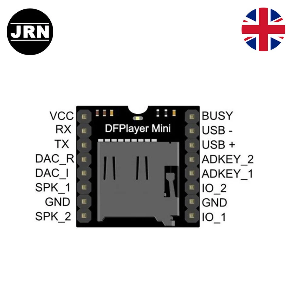 DFPlayer Mini MP3 Player Module MP3-TF-16P Audio Voice DF Player for Arduino UK - Image 2 of 2