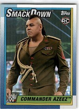 2021 Topps Heritage WWE #56 Commander Azeez Rainbow Foil
