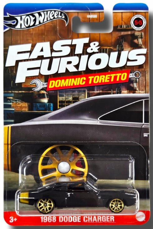 Hot Wheels 1968 Dodge Charger Fast Furious 1:64 Scale 3 Inch