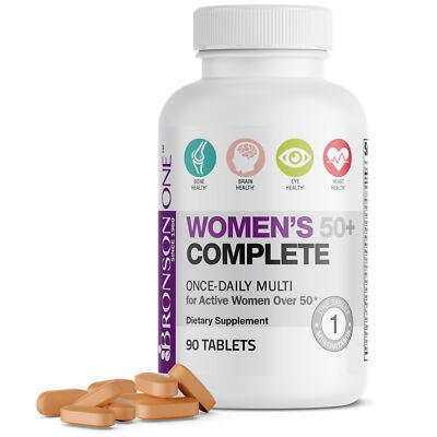Bronson ONE Daily Women s 50+ Complete Multivitamin, 90 Tablets