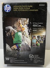 HP Advanced Glossy Photo Paper - 125 Sheets- 4 x 6 NIB New In The Box