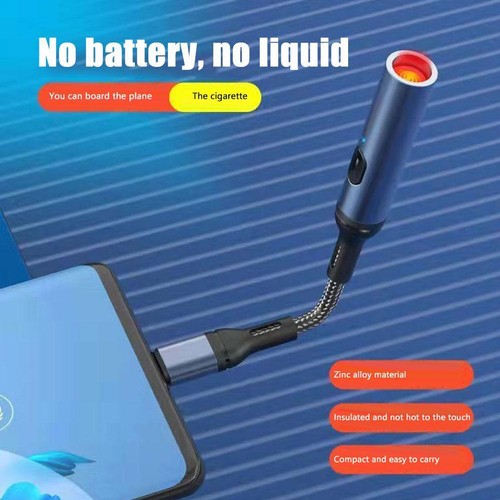 Mobile Phone Special Windproof Charging Igniter Windproof Charging Igniter - Foto 5 di 11
