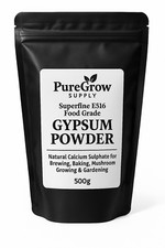 Food Grade Gypsum Powder E516 – Superfine Calcium Sulphate for Brewing & Baking