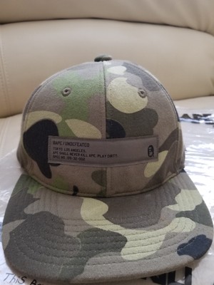 camo bape hat