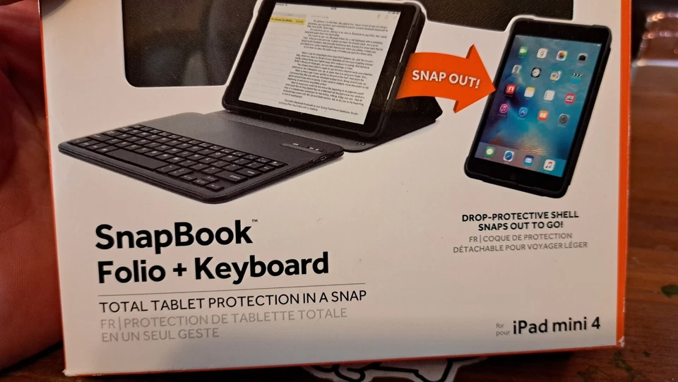 Griffin Black Snapbook Folio + Keyboard for iPad Mini 4 - Image 4 of 4