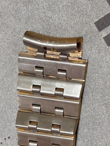 Vintage Bulova Accutron Größe matt vergoldet Band passt Kissenhüllen 17,2 mm - Bild 14 von 14