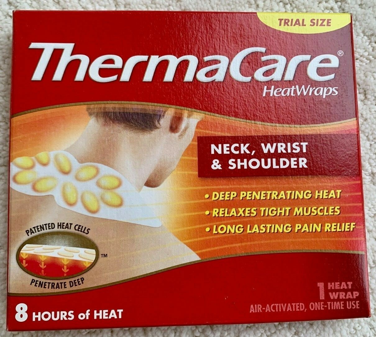 NIB ThermaCare Heatwraps Neck, Wrist & Shoulder Collectible Exp