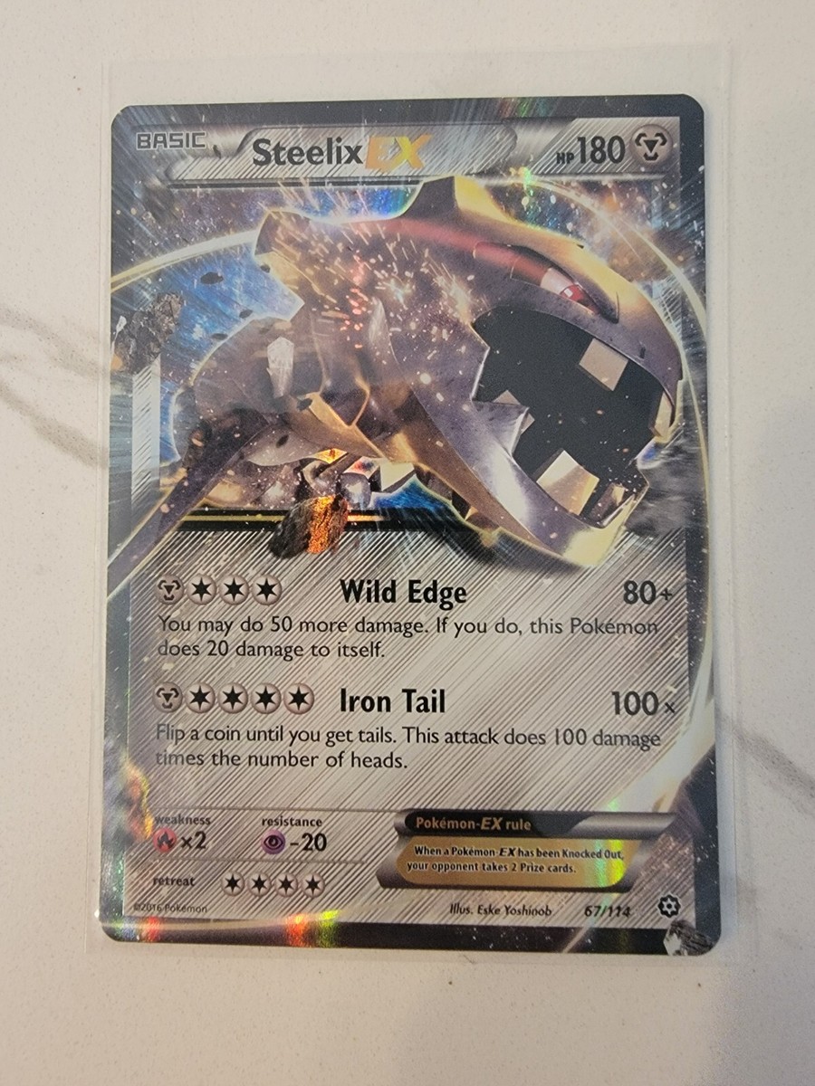 Pokmon TCG card - Steelix EX - 67/114 - Ultra Rare - XY: Steam Siege  Singles NM | eBay