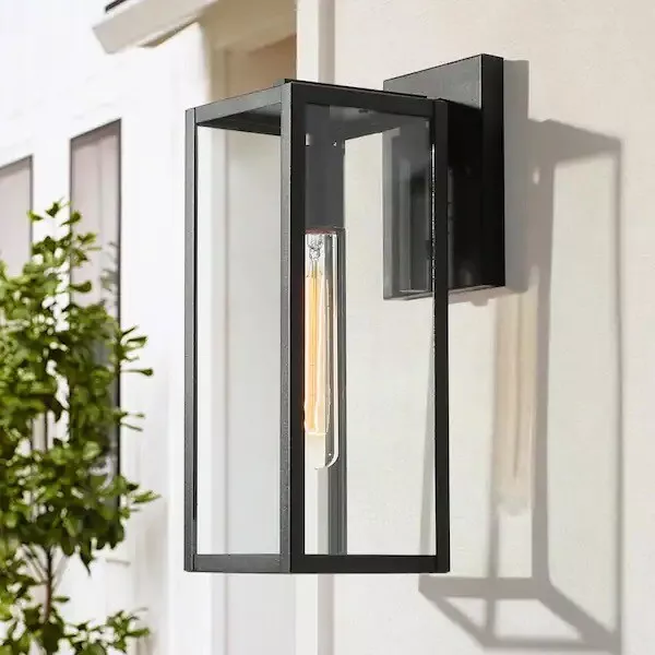 Matte black outdoor light deals