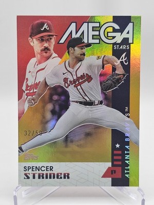 2025 Topps Mega Stars Spencer Strider MS2-10 Gold Foil /50 Braves CASE HIT