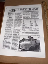 VTG 1995 Armored Car Newsletter: Mercedes-Benz G-Wagen Courtalds Aerospace Alvis