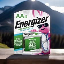NEW Energizer Power Plus Rechargeable AA Batteries 4 Pack