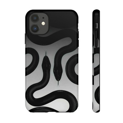 King Snake Pattern Tough Cases for Gifts, Black Snake Design