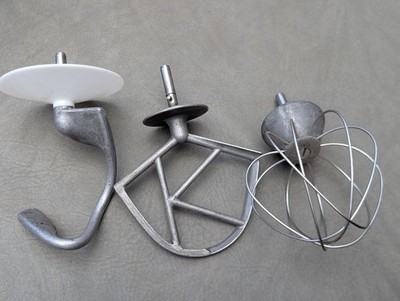Kenwood Chef Vintage Mixeraufsätze K Quirl, Ballon Schneebesen, Knethaken