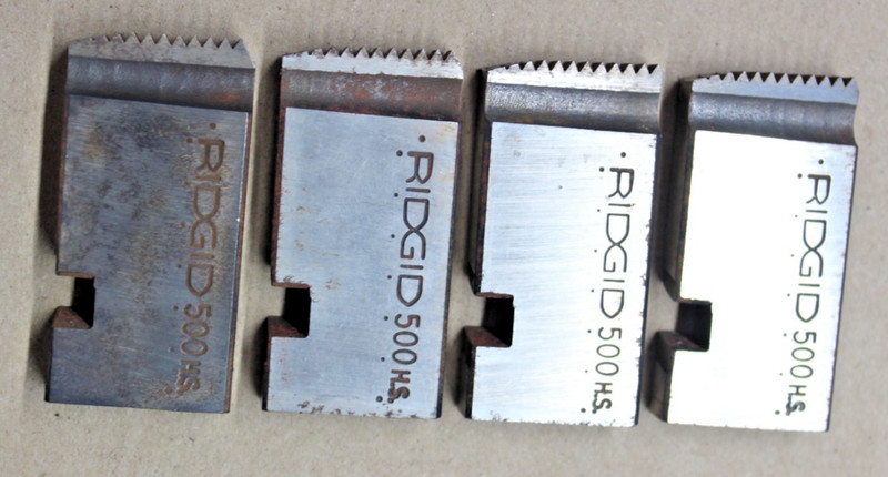 (LOT Y) RIDGID 500 H.S 1 1/4" NPT SS Pipe Dies (SET OF 4)