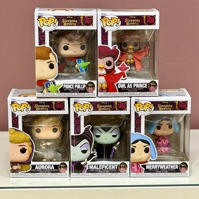 Funko Pop Sleeping Beauty 65th Anniversary Full Set + Maleficent Deluxe