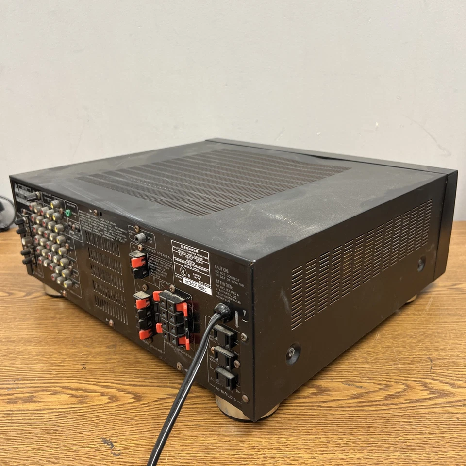 PIONEER VSX-D603S Audio Visual Stereo Receiver 120V 60Hz 420 Watts (TESTED) - Image 3 of 4